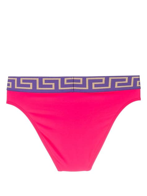 pink versace swim|Versace medusa bikini.